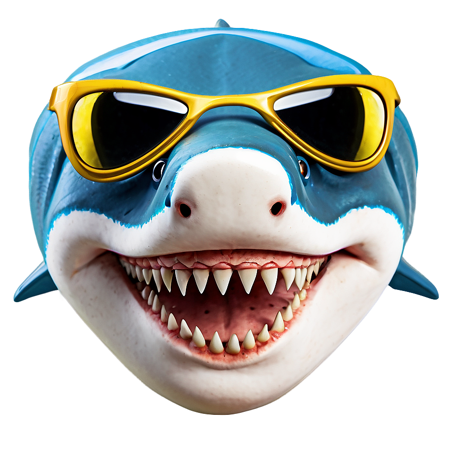 Shark Cartoon With Sunglasses Png Jaf11