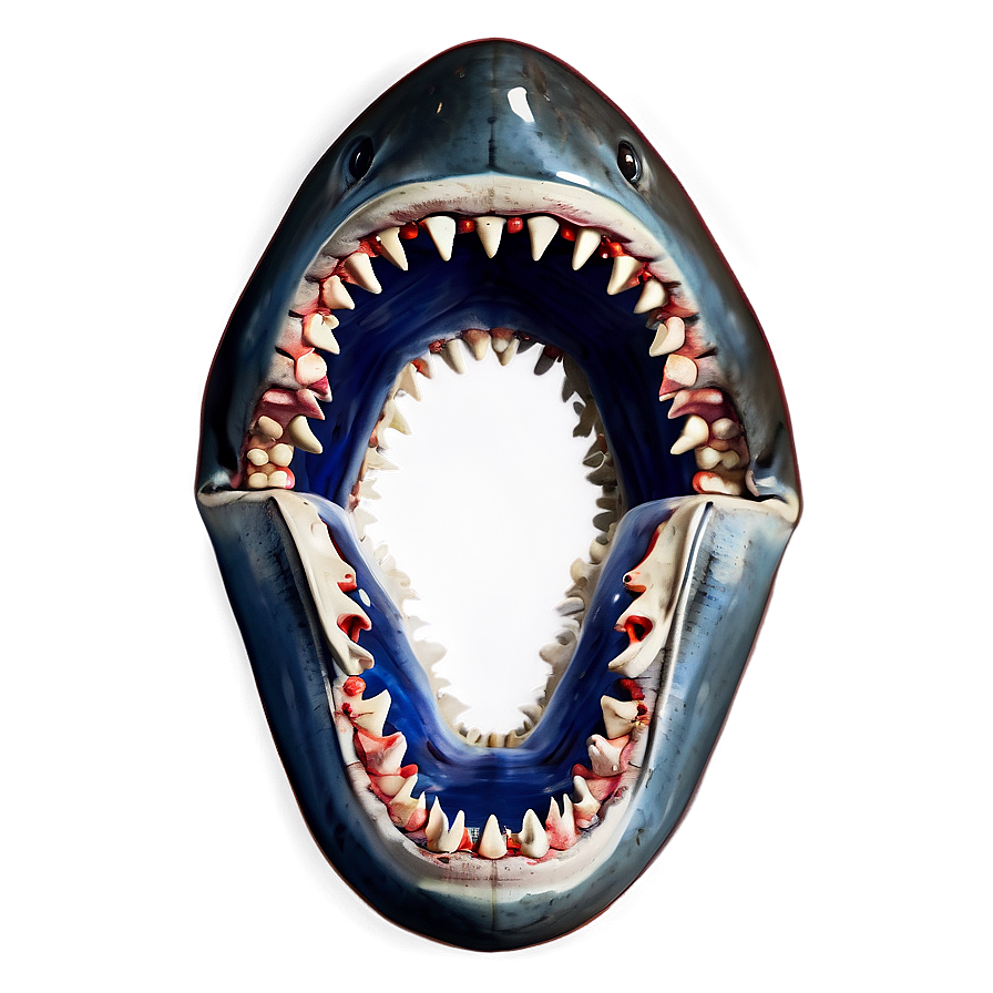 Shark Jaw On White Background Png 06292024