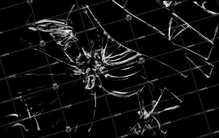 Shattered Glass Texture Black Background