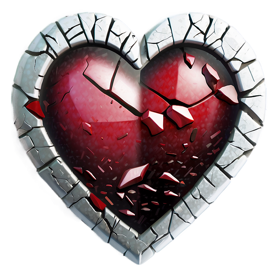 Shattered Heart Emoji Png Aww42