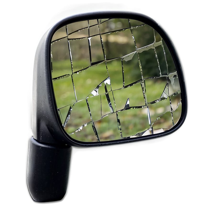 Shattered Rearview Mirror Png Jau