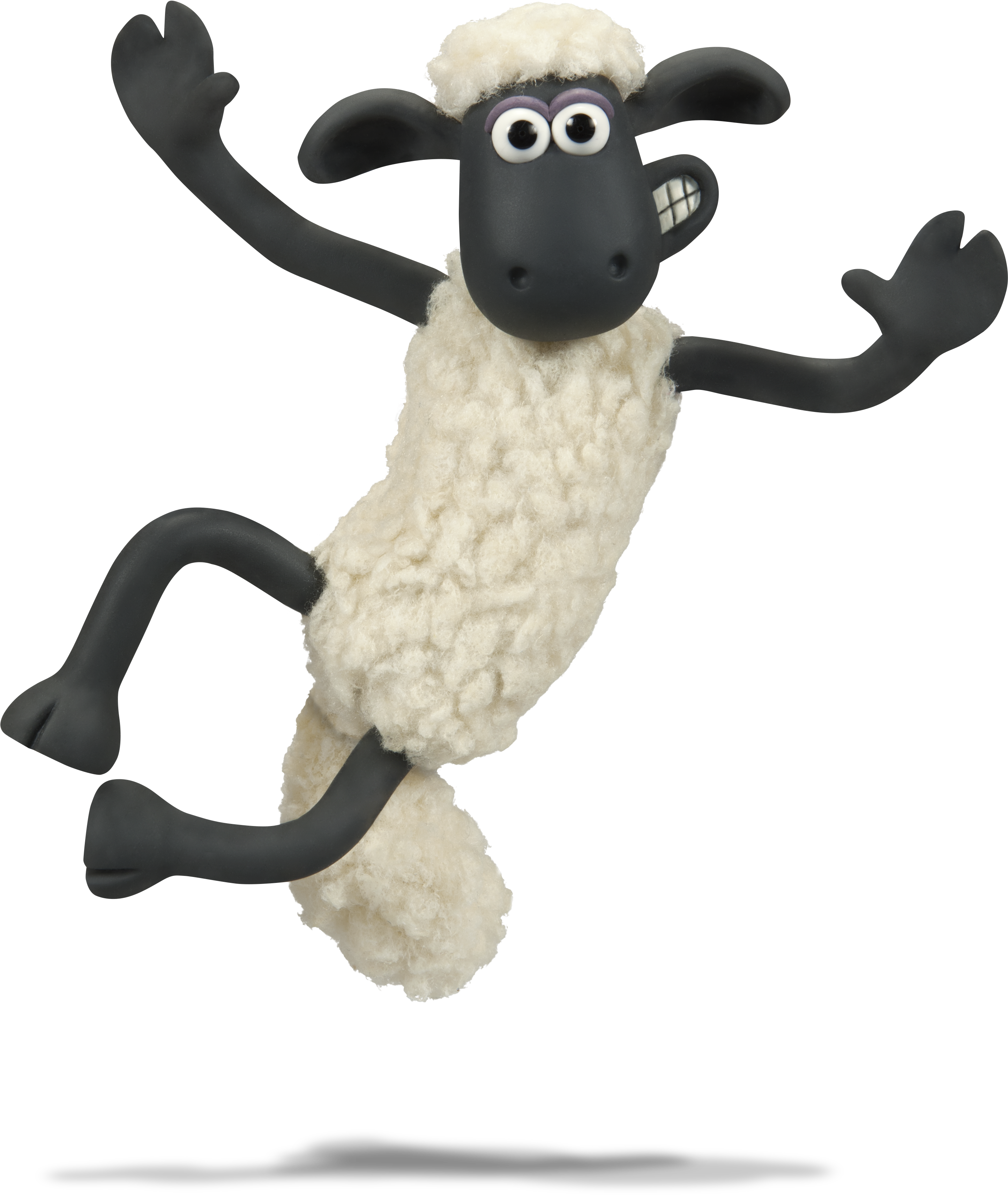 Shaunthe Sheep Jumping Happily