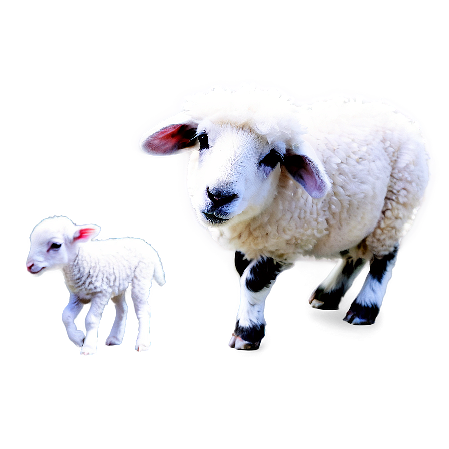 Sheep With Lamb Png Kbu