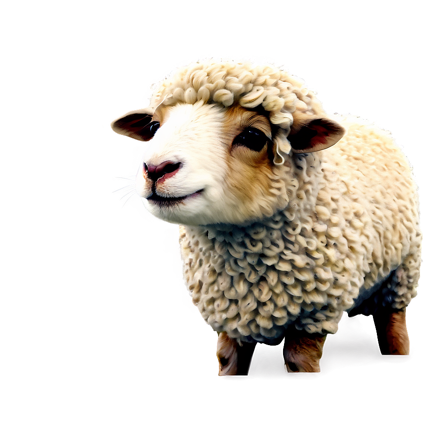 Sheep With Wool Png 8