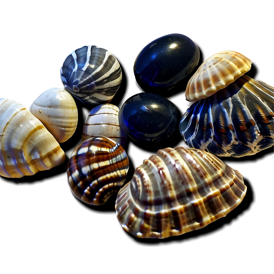 Shells And Beach Pebbles Png Ugc