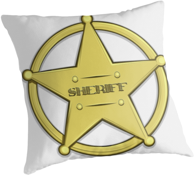 Sheriff Badge Cushion Design