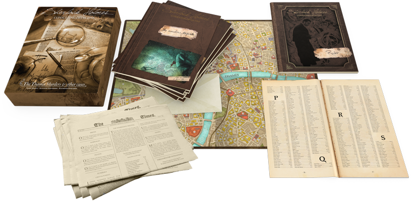 Sherlock Holmes Detective Game Components