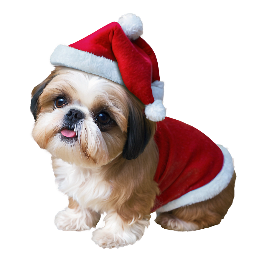 Shih Tzu Christmas Elf Png Ubh69