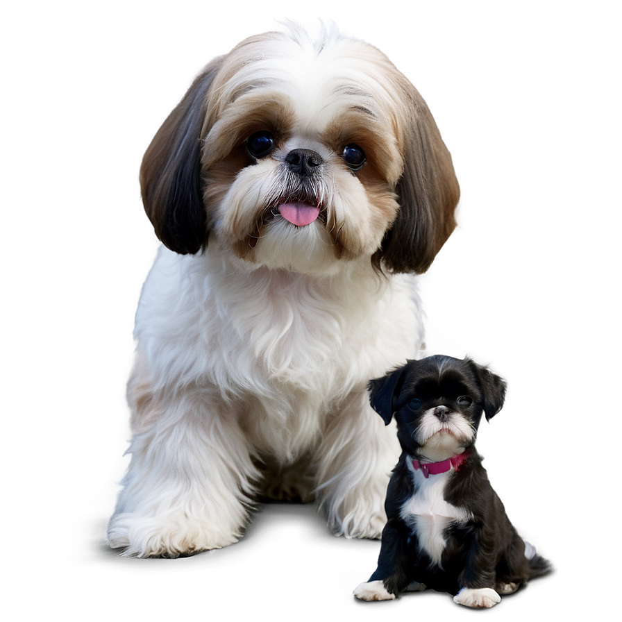 Shih Tzu Making Friends Png 06242024