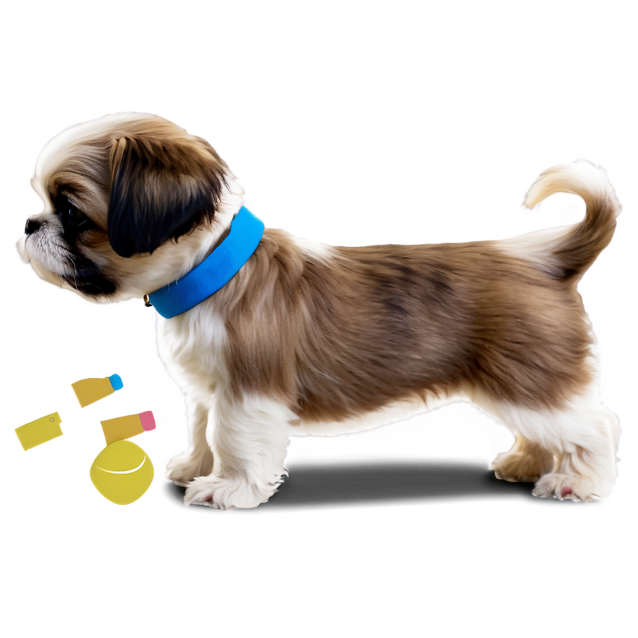 Shih Tzu Puppy Playtime Png Qbm