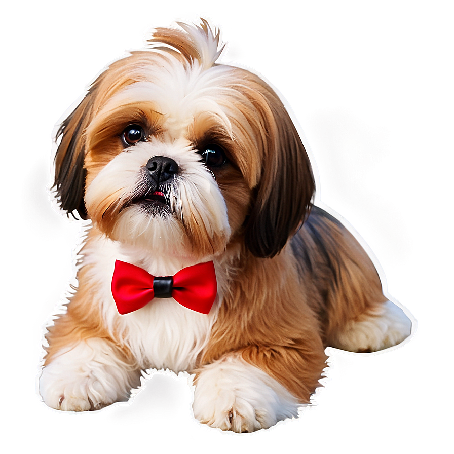 Shih Tzu With Bowtie Png 13