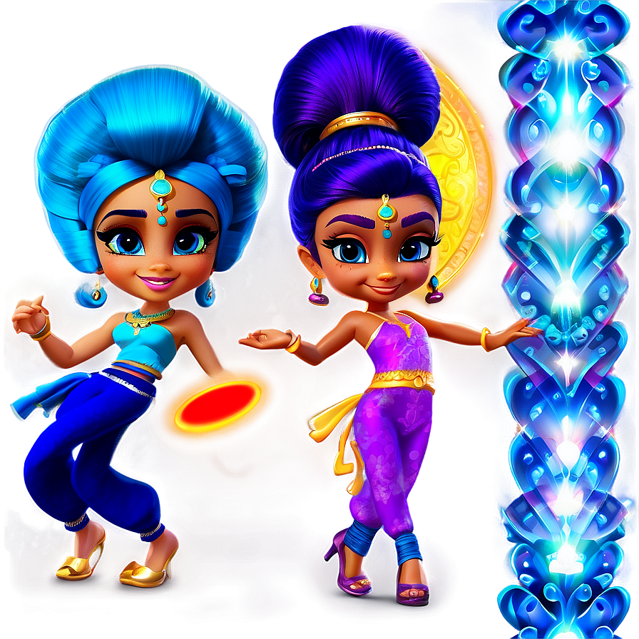 Shimmer And Shine Genie Dance Party Png 92