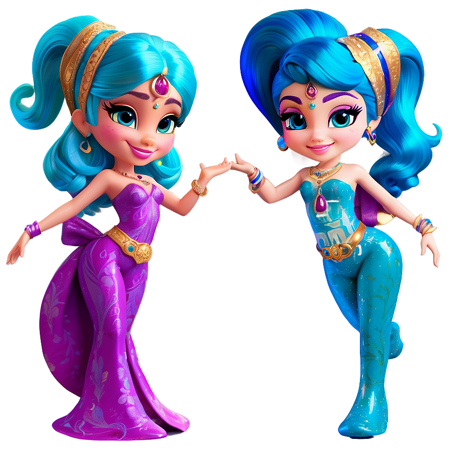 Shimmer And Shine Genie Dance Party Png Tmv69