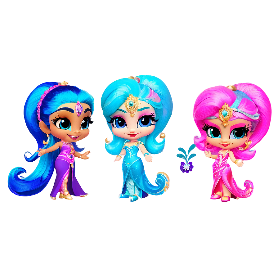 Shimmer And Shine Wish Granting Sisters Png Yuv