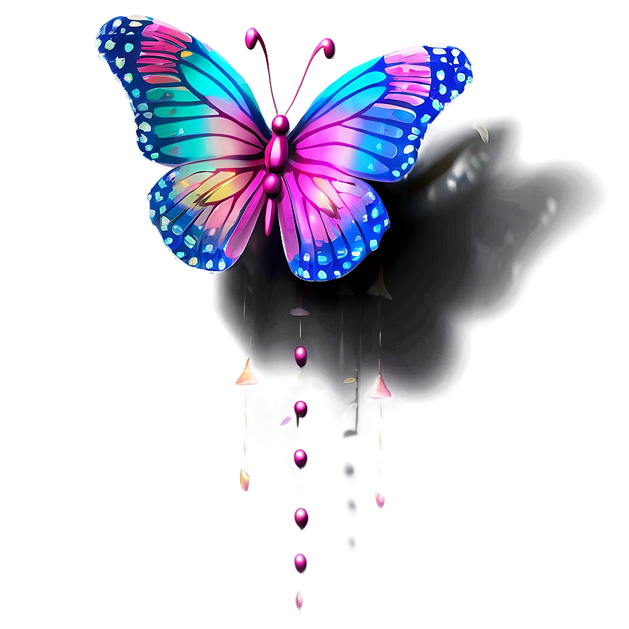 Shimmering 3d Butterfly Picture Png Kyo