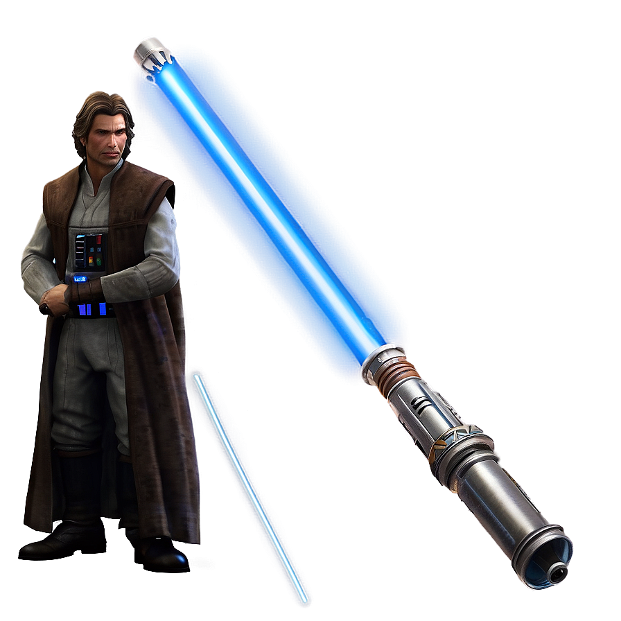 Shimmering Blue Lightsaber Png Sta99