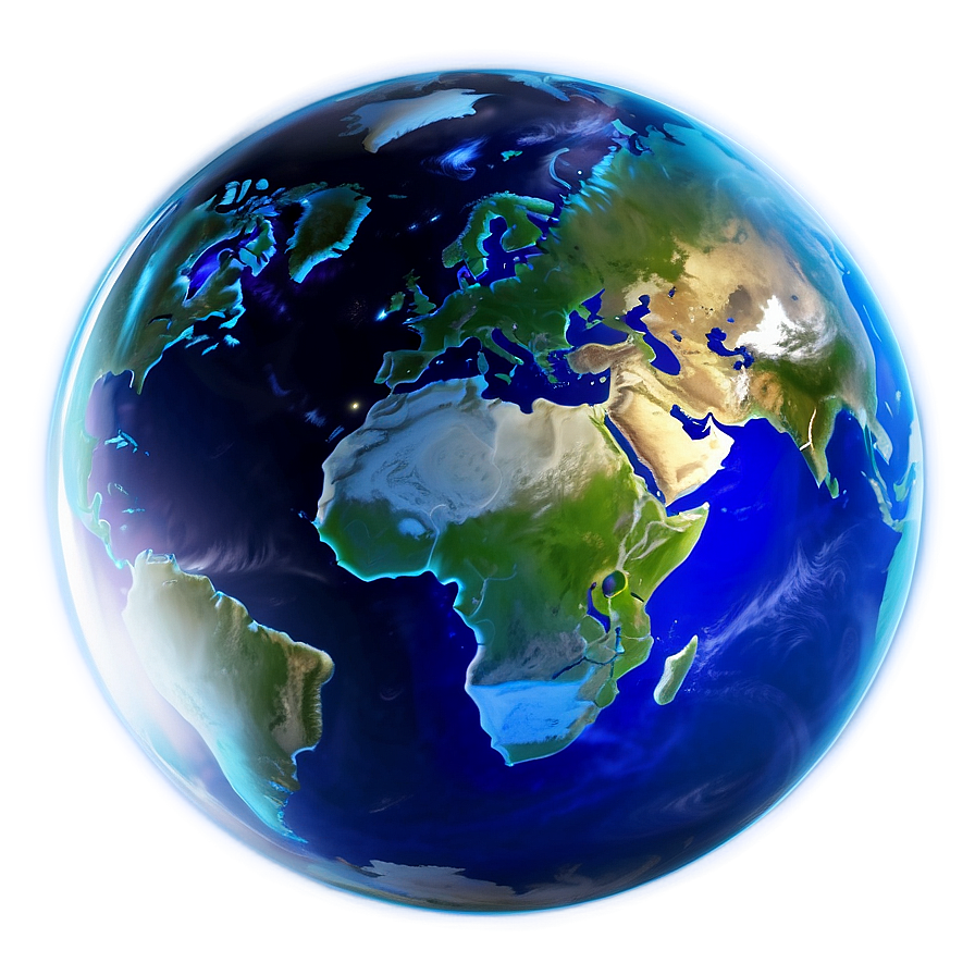 Shimmering Blue Planet Emblem Png 06292024