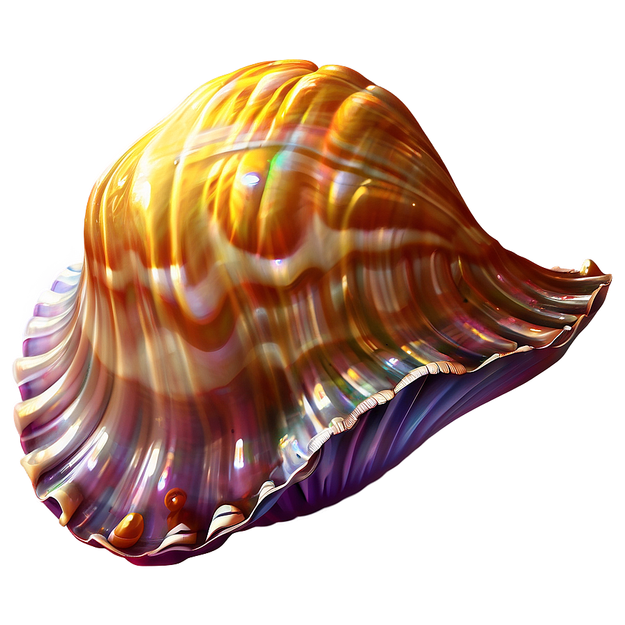 Shimmering Clam Illustration Png Uah