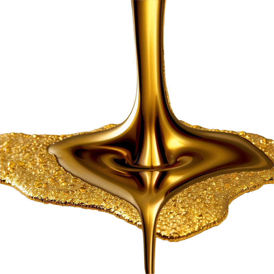 Shimmering Gold Glitter Drip Png 06282024