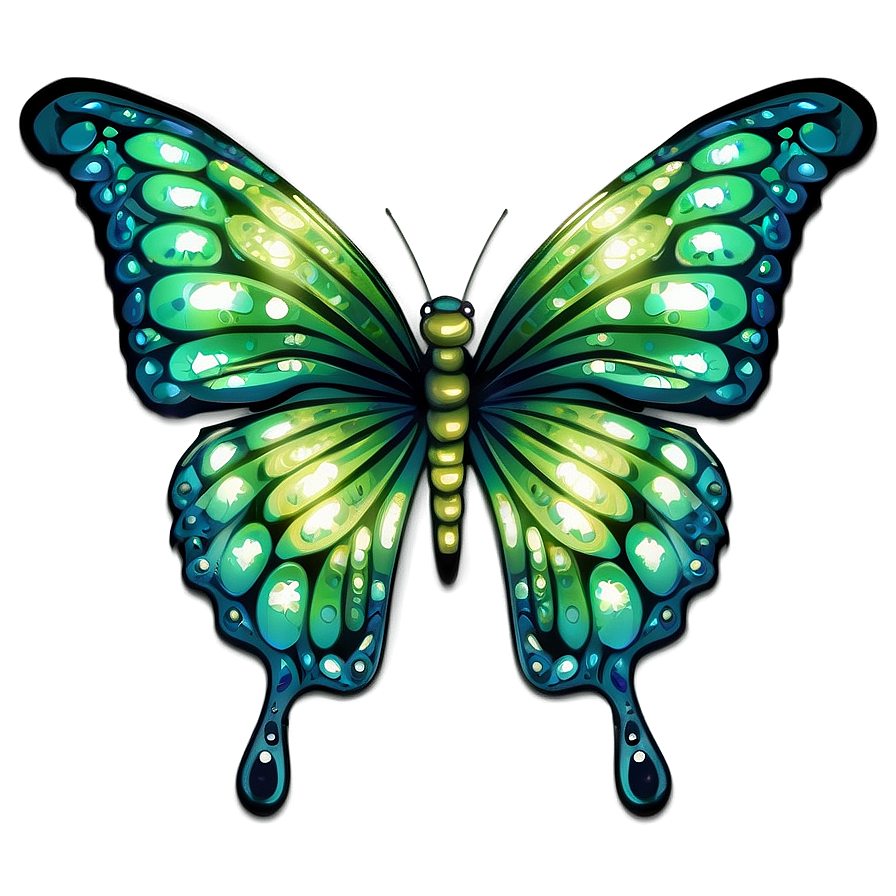 Shimmering Green Butterfly Png 41