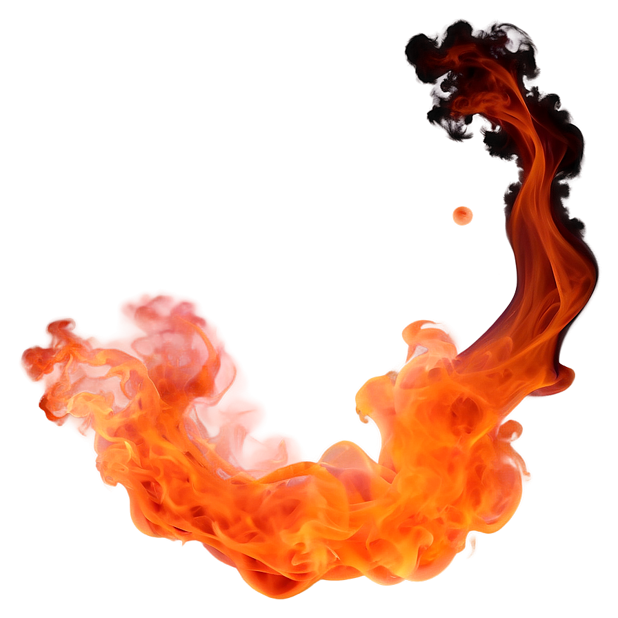 Shimmering Orange Smoke Mystery Png Ehe99