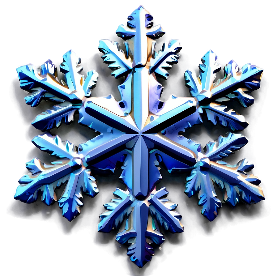 Shimmering Snowflake Emblem Png Rft25