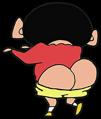 Shin Chan Character Mooning