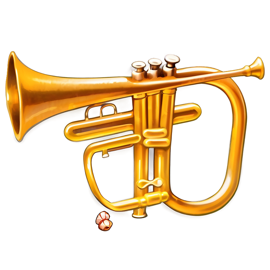 Shining Brass Trumpet Png 05242024