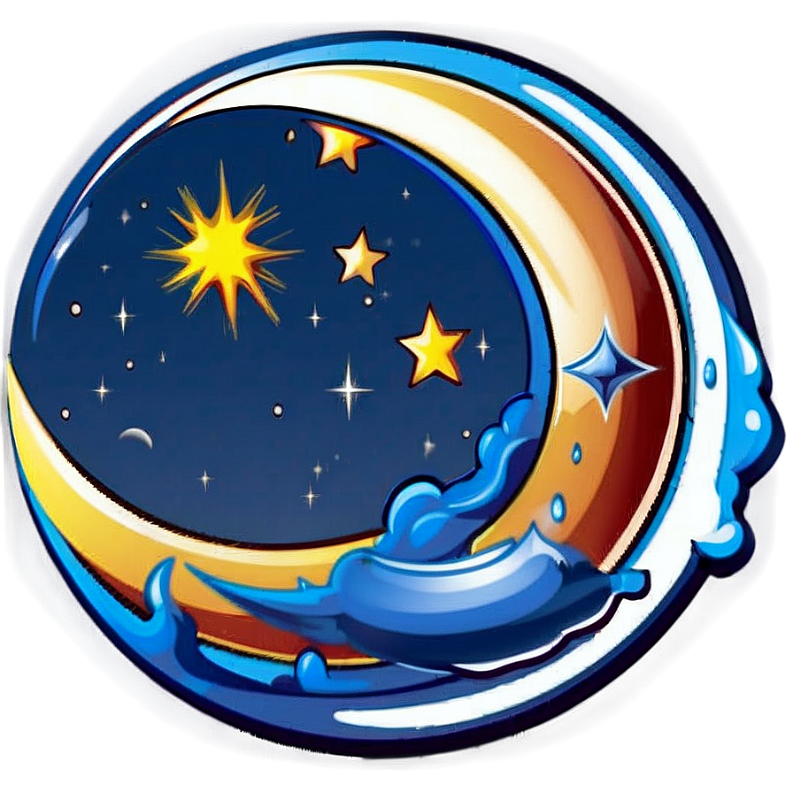 Shining Crescent Icon Png Frl37