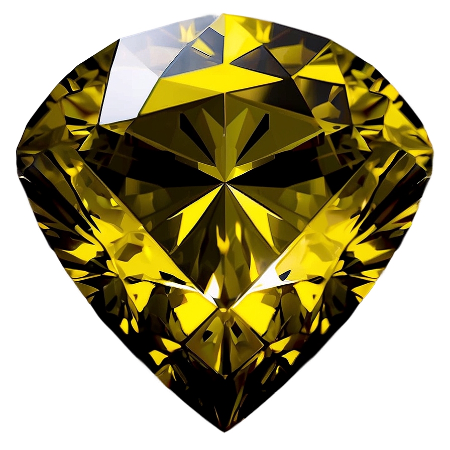 Shining Yellow Diamond Graphic Png Xip54