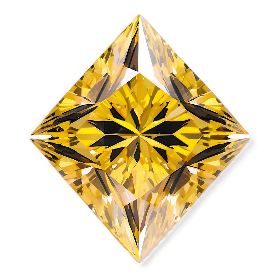 Shining Yellow Diamond Graphic Png Ykb