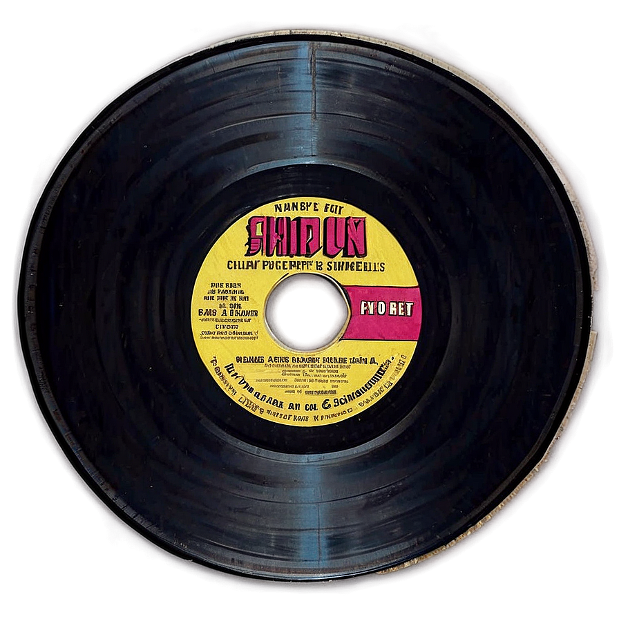 Shiny Black Vinyl Record Png 05242024