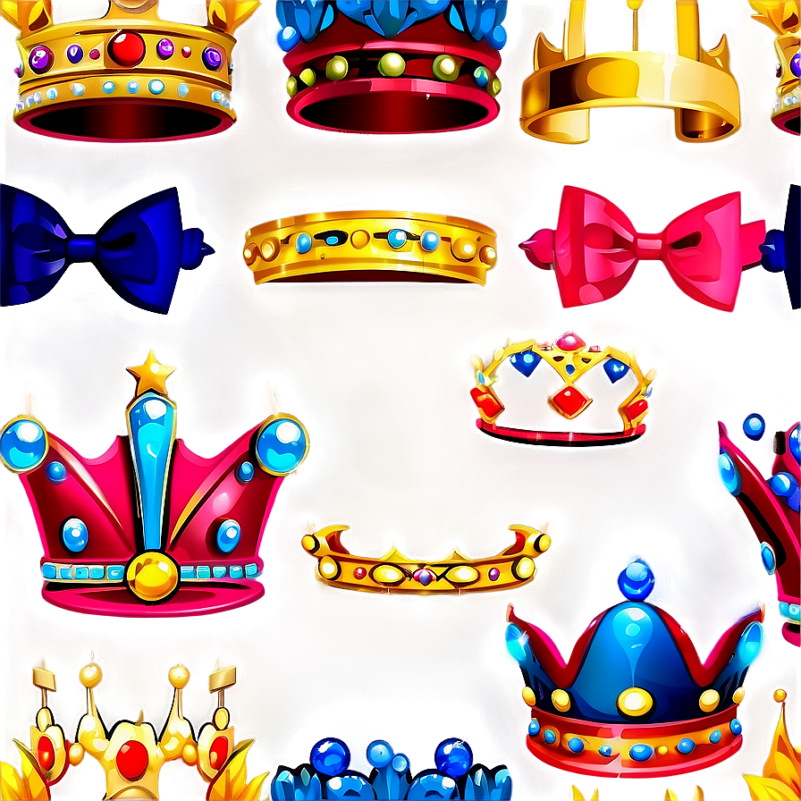 Shiny Cartoon Crown Png Cee71