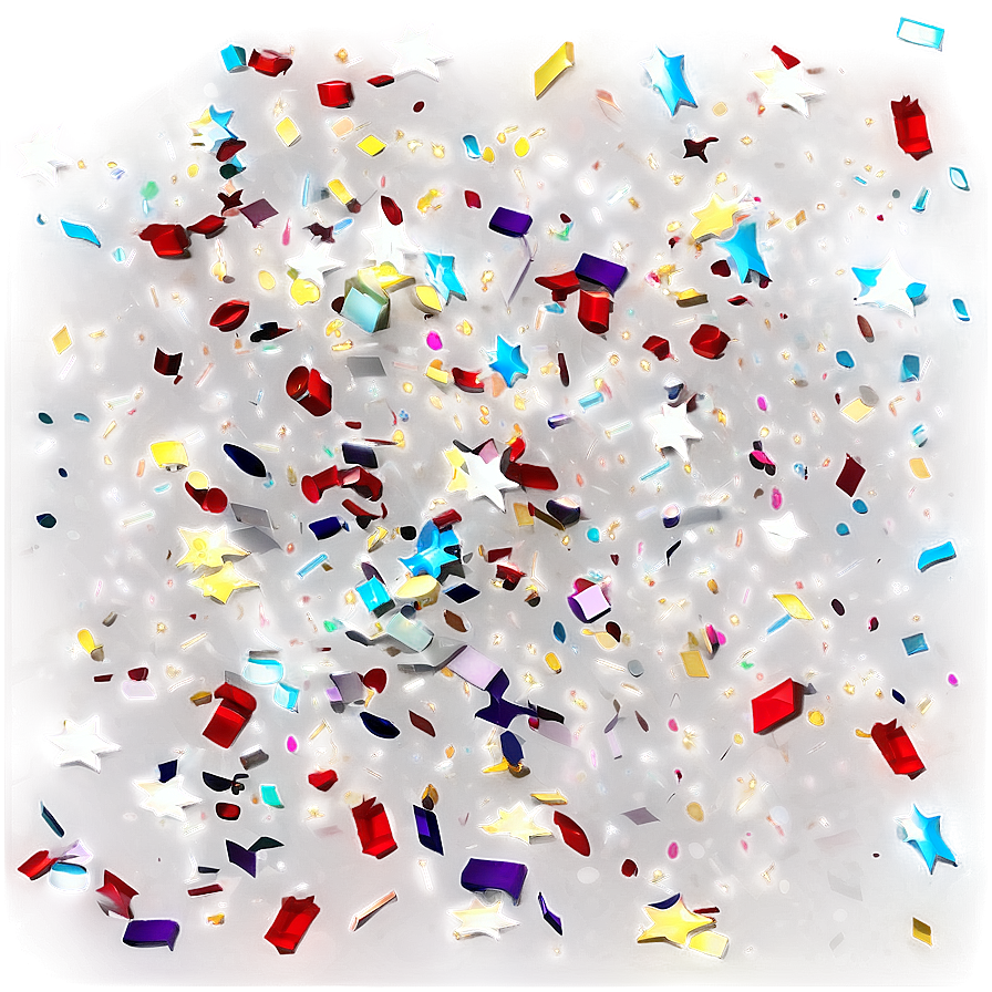 Shiny Colorful Confetti Png 06292024