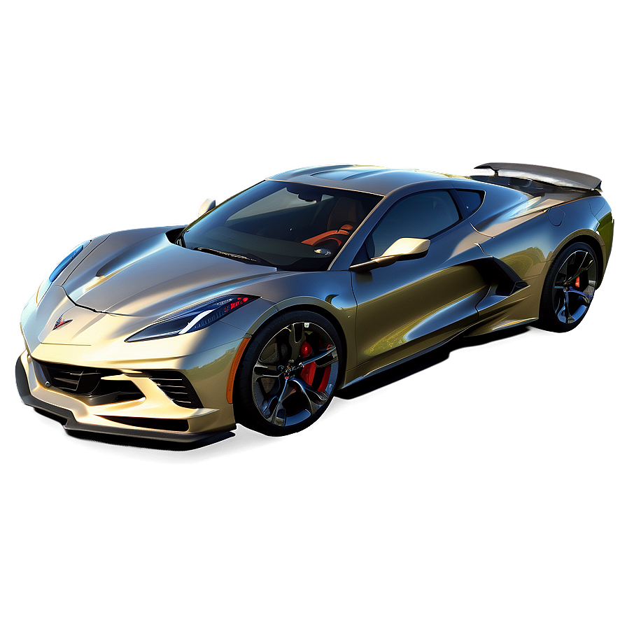 Shiny Corvette C8 Under The Sun Png Tog