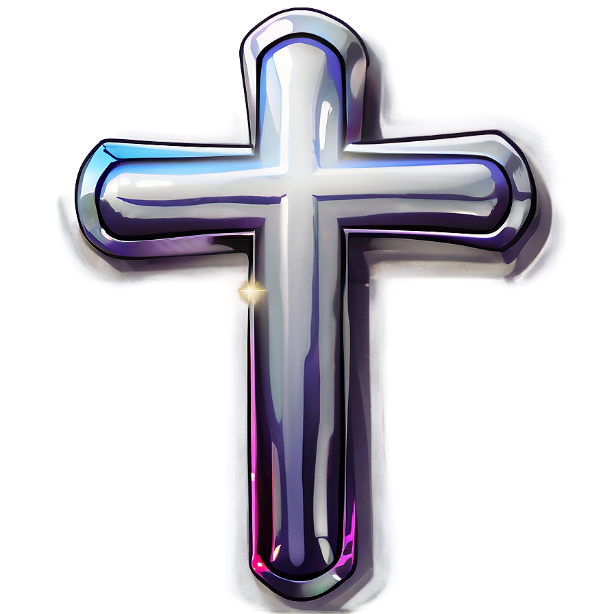 Shiny Cross Outline Png 96