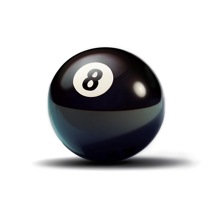 Shiny Eight Ball Graphic Png 06292024