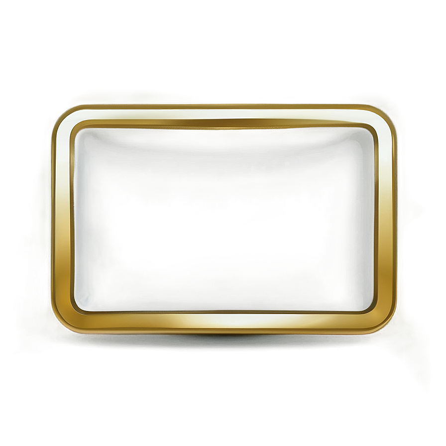 Shiny Gold Rectangle Outline Png Ofm