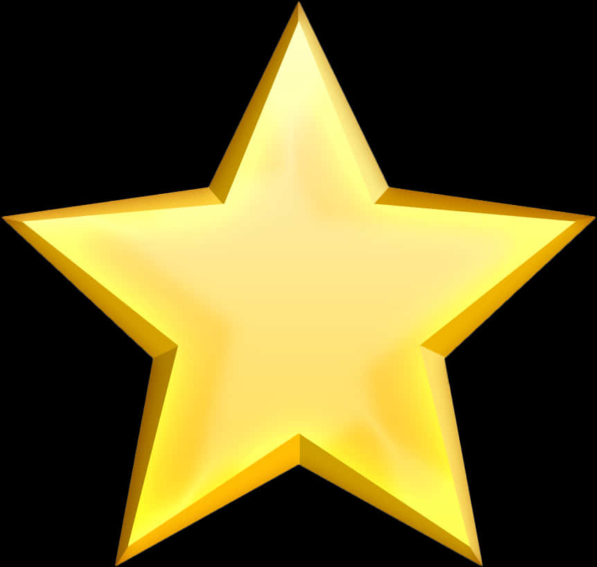 Shiny Gold Star Graphic