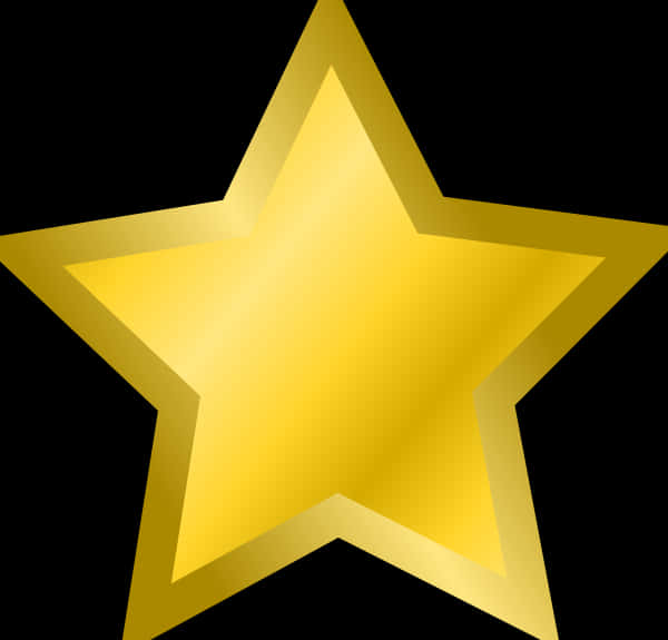 Shiny Gold Star Graphic