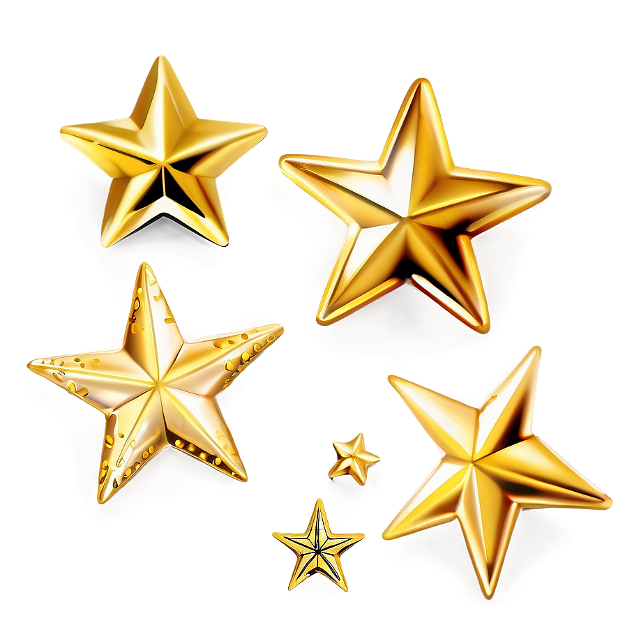 Shiny Gold Stars Png 11