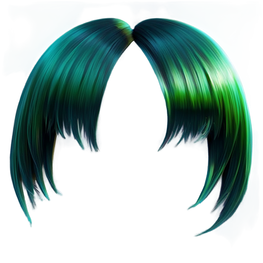 Shiny Green Hair Gloss Png 24