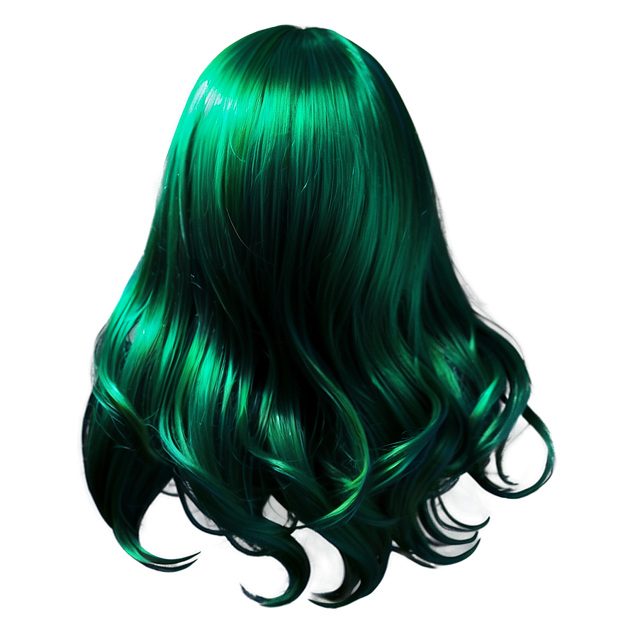 Shiny Green Hair Gloss Png Cld49