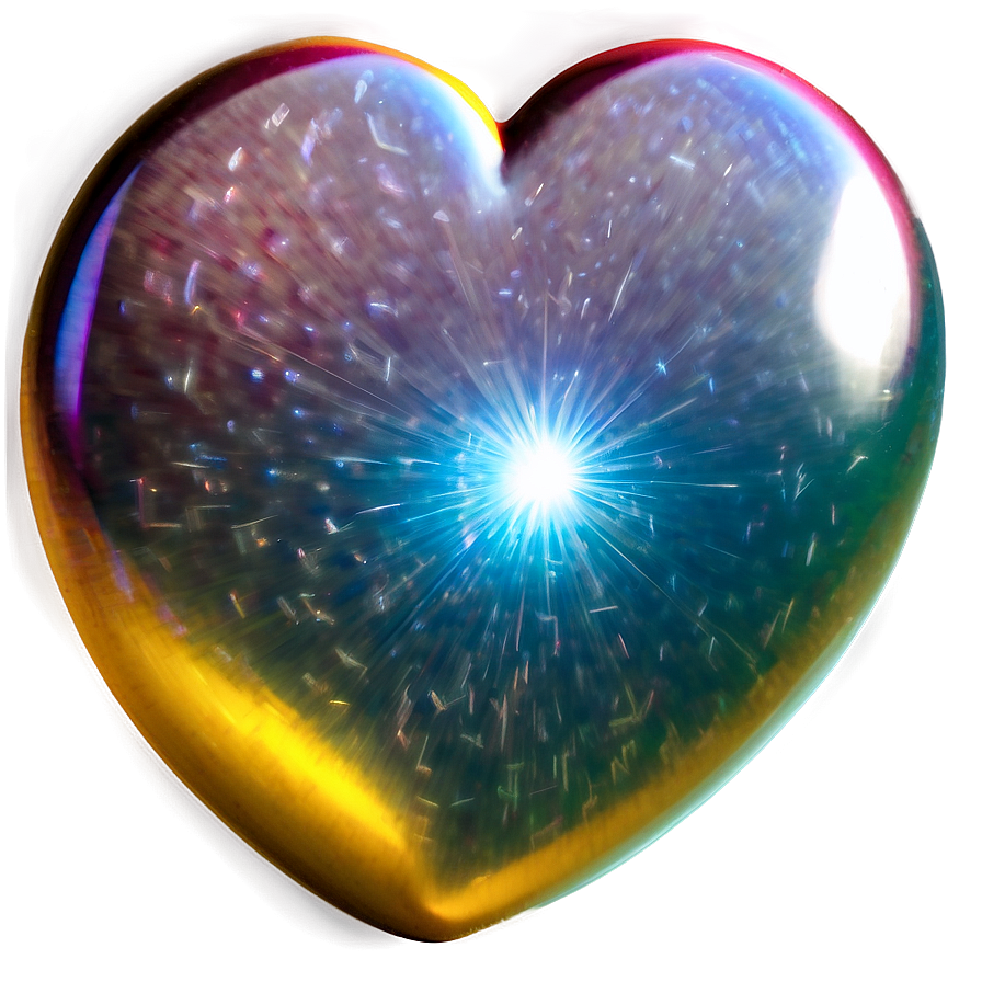 Shiny Heart Decoration Png C