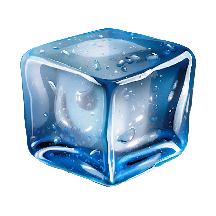 Shiny Ice Cube Png 05232024