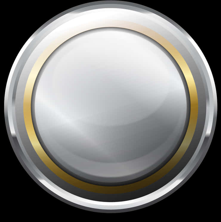 Shiny Metallic Button Design