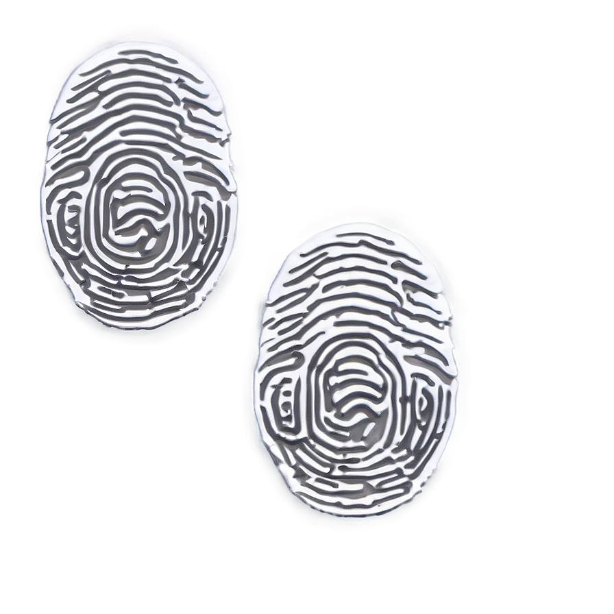 Shiny Metallic Fingerprint Png 05242024