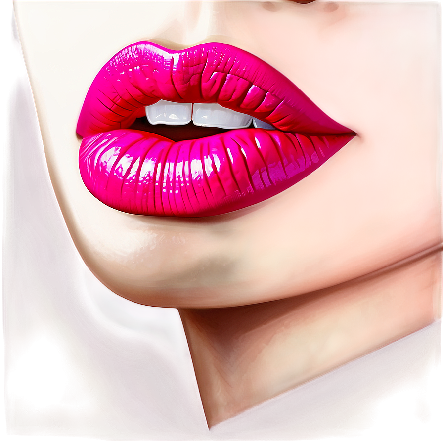 Shiny Pink Lips Png Gos27