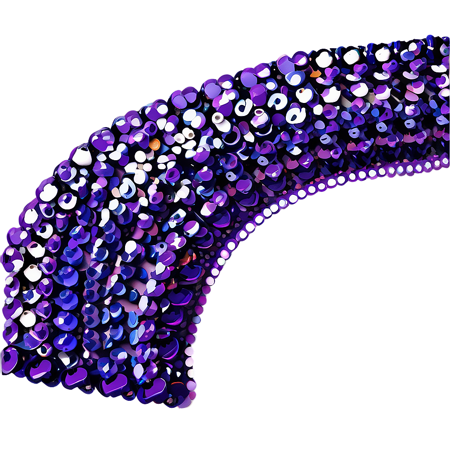 Shiny Purple Sequin Border Png Vbd81