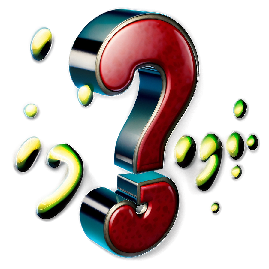 Shiny Question Mark Emblem Png 14